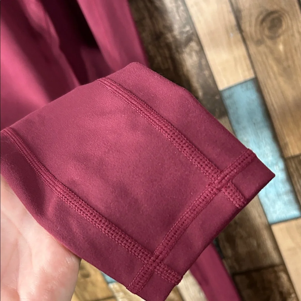 RSG Active Burgundy High-Waisted Leggings - Picture 9 of 15